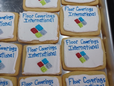 Floor Coverings International Logo Cookies